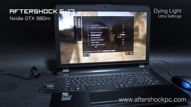 AFTERSHOCK-17 Gaming Benchmark (Nvidia GTX 980M) смотреть онлайн