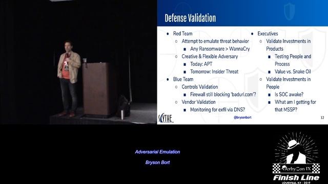 1 21 Adversarial Emulation Bryson Bort смотреть онлайн