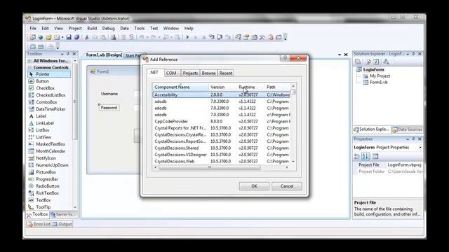 Visual Basic Login Form Using Access Database Part 1 смотреть онлайн