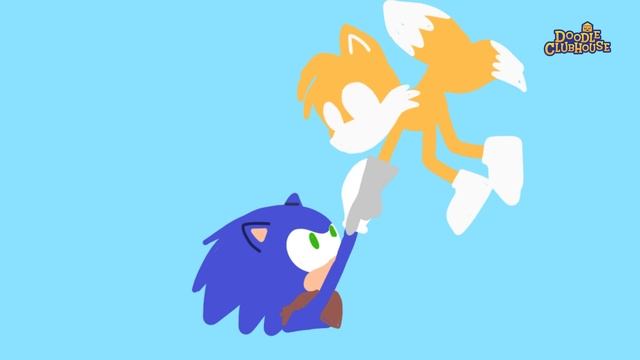Sonic vs Water Tails Saves Sonic Drawing Sonic Boom Sega Doodles смотреть онлайн