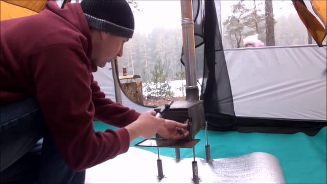 на природу с палаткой зимои.проектор,печка 2 i gamta ziema su palapine,krosnele,projektoriumi 2 смотреть онлайн