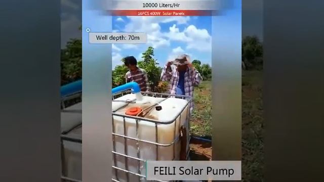 5HP 70m Solar Submersible Pump-Kay Solar Water Pump смотреть онлайн