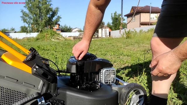 Как заправить газонокосилку Stiga бензином и маслом?! смотреть онлайн
