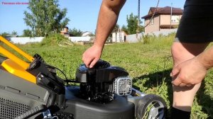 Как заправить газонокосилку Stiga бензином и маслом?!