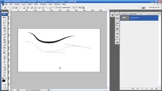 Photoshop Tutorial - Episode 11 - Paths and Lines смотреть онлайн