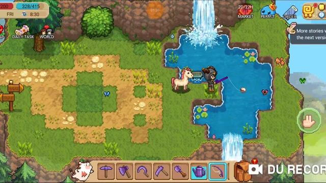 Let's Play! - Harvest Town! - fishing tutorial смотреть онлайн