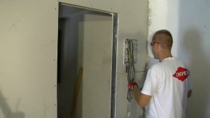 Установка электрощита в гипсокартон .  Быстро и легко !