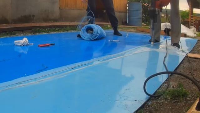 DIY Бассейн из полипропилена. В одну каску, с нулевым опытом! смотреть онлайн