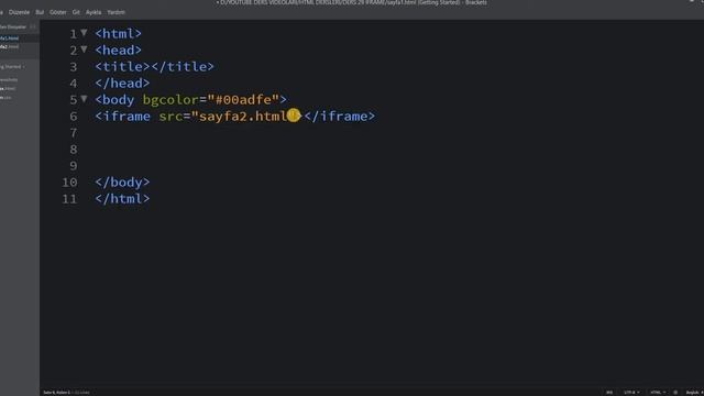 HTML IFRAME KULLANIMI II 29 смотреть онлайн