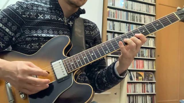 J.S.Bach Violin Partita No.1 Corrente-Double Presto Gibson ES335 смотреть онлайн