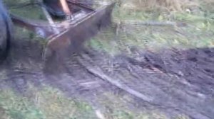 Трактор - т16мг  Самодельная лопата