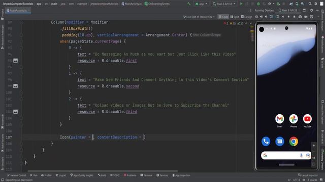 Jetpack Compose Material 3 Complete Tutorial Kotlin Android Studio 4: OnBoarding Screens смотреть онлайн