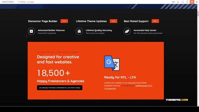 Awam - Creative Agency Portfolio WordPress Theme responsive minimal Riho смотреть онлайн