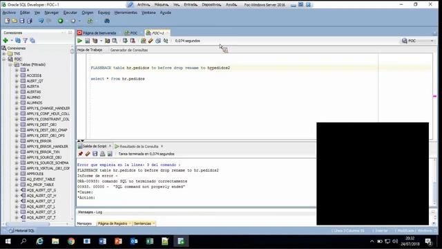 80 Explotación de la zona Flashback de Oracle 0 0 смотреть онлайн