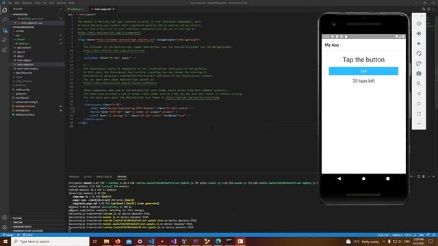 How to do a HTTP GET request in Nativescript: Getting Started смотреть онлайн