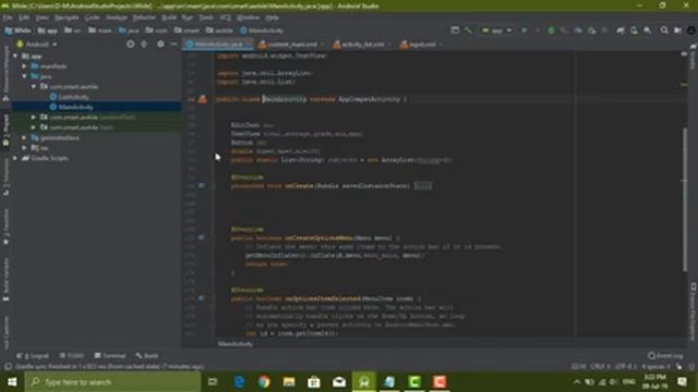 Android Studio 12 - Array 1D Example смотреть онлайн