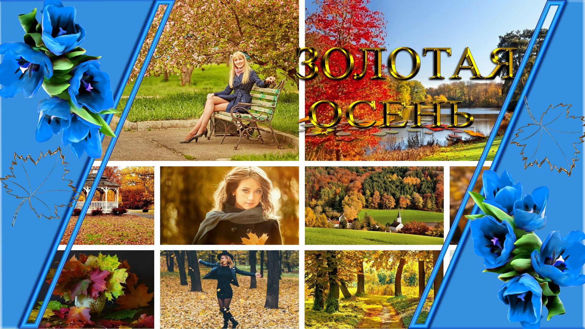 Прогулка по золотой осени смотреть онлайн