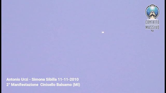 AVVISTAMENTO DI 4 UFO IN 1 ORA - Antonio Urzi - Simona Sibilla - 11 NOVEMBRE 2010 - FILMATO INEDITO