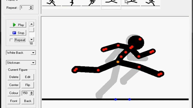How to : make a stick figure is running in 7 frames смотреть онлайн