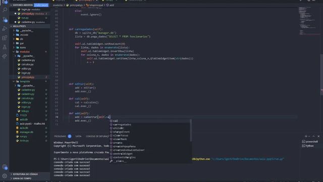 SISTEMA PYTHON PYQT5 ATUALIZANDO TELA PRINCIPAL AUTOMATICAMENTE смотреть онлайн