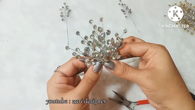 How to make a beautiful and shiny Arabic style bridal crown/crown making смотреть онлайн