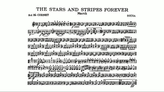 The Stars and Stripes Forever (Sousa, John Philip) 3rd B flat cornet смотреть онлайн