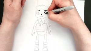 Как нарисовать Пчелëнка из Лунтика