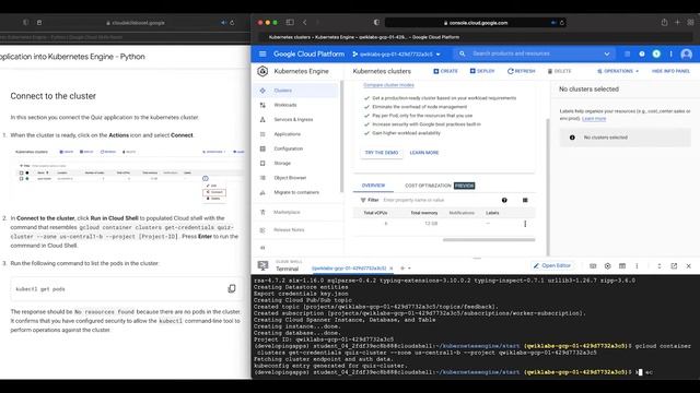 Qwiklabs | App Dev: Deploying the Application into Kubernetes Engine - Python [GSP188] смотреть онлайн