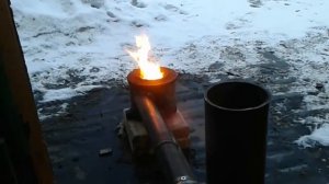 Горелка на отработке.Своими руками.