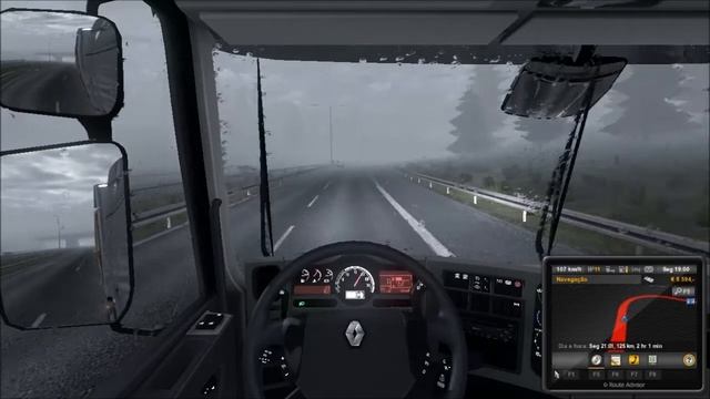 ETS 2 - Renault Premium - Logitech G27 смотреть онлайн