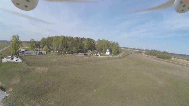 Первый полет Phatnom 2 с FPV смотреть онлайн