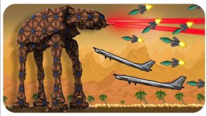 ШАГОХОД ПРОТИВ ДРОНОВ И РАКЕТ!!! УГАРНАЯ БИТВА 4 НА 4 в FORTS! #160