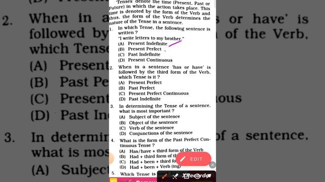 Tense/kinds of tense/parts of tense /exercise 🌟🌟🌟🌟🌟 смотреть онлайн