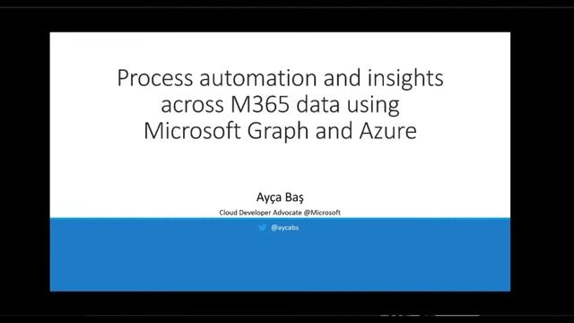 Process automation and insights across M365 data using Microsoft Graph and Azure смотреть онлайн