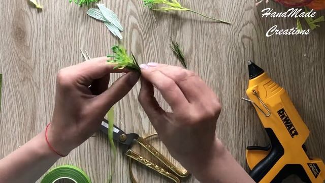 Цветы из тычинок  Цветы из гофрированной бумаги