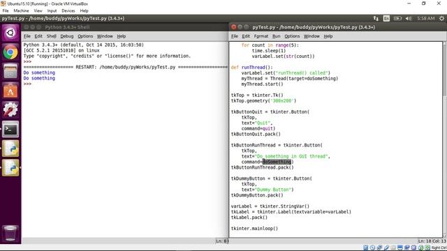 Python example of using Thread смотреть онлайн