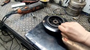 Биение шкива коленвала Туарег мотор 3.2 BMV Замена своими руками!