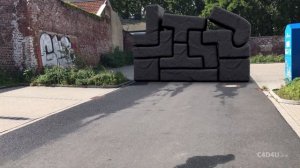 SOFTBODY TETRIS Motion Tracking TEST (Sorry for the bad result) ❤️ C4D4U