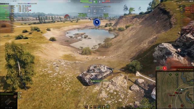 WOT за 30 сек. #385 | Bisonte C45 - Kills 10 * Damage 6224 - Мир Танков смотреть онлайн