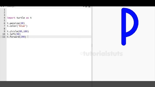 Drawing Alphabet Letter R USING Python Turtle | Tutorials Tuts смотреть онлайн