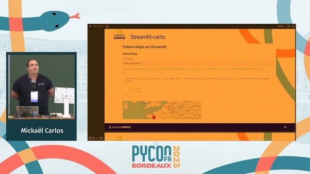 Conférence : Visualisation de données géographiques avec Streamlit - Mickaël Carlos Data Scientist смотреть онлайн