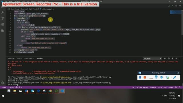 Python Application Dictionary2 смотреть онлайн