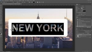 Прозрачный текст в фотошопе