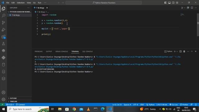 Random Number Generator in Python | Python Random Numbers#100daysofpython #pythonprogramming смотреть онлайн