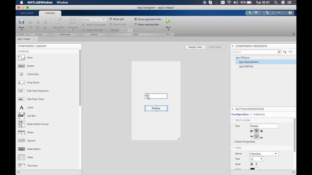 MATLAB AppDesigner | Tutorial 1 | Getting Started and Hello World app смотреть онлайн