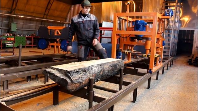 Пилорама дисковая Лесник-450 с автоподачей смотреть онлайн