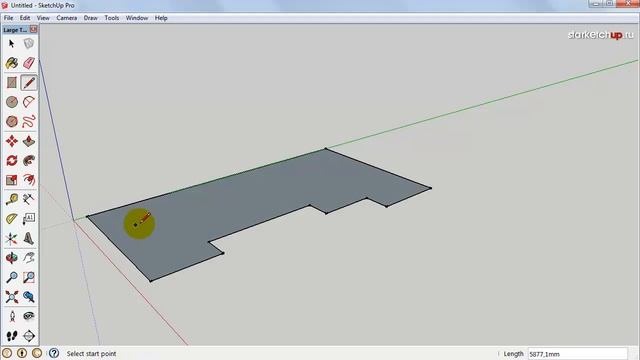 Видеоурок SketchUp. Фиксация по осям 2. Примеры использования смотреть онлайн