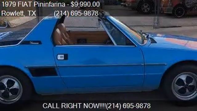 1979 FIAT Pininfarina X 1/9 for sale in Rowlett, TX 75088 at смотреть онлайн
