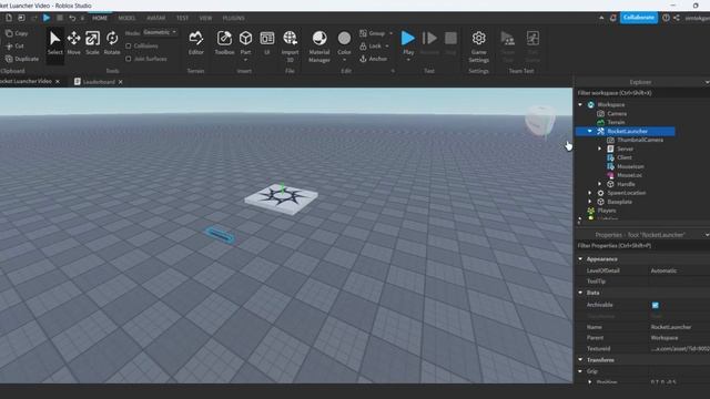 Rocket Launcher: Kills Deaths Leaderboard | Roblox Studio смотреть онлайн