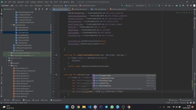 Tutorial Make Calculator Bangun Ruang dan Bangun Datar with Kotlin part 9 | ENGLISH смотреть онлайн